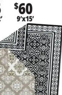 Ocean State Job Lot Foldable Reversible Outdoor Rugs 9'x15; offer