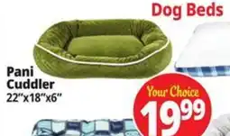 Ocean State Job Lot Dog Beds Pani Cuddler 22"x18"x6" offer