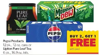 Pepsi Products or Lipton Pure Leaf Tea