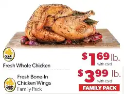 Family Fresh Market Golden Pump Fresh Whole Chicken offer