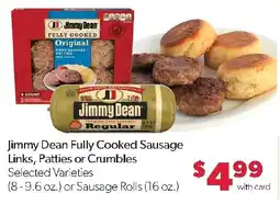 Family Fresh Market Jimmy Dean Fully Cooked Sausage offer