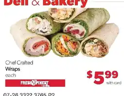Family Fresh Market Dell & Bakery Chef Crafted Wraps offer
