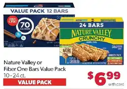 Family Fresh Market Nature Valley or Fiber One Bars Value Pack offer