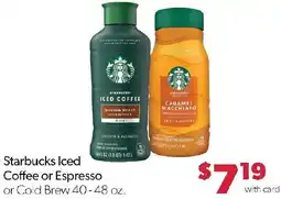 Family Fresh Market Starbucks Iced Coffee or Espresso offer