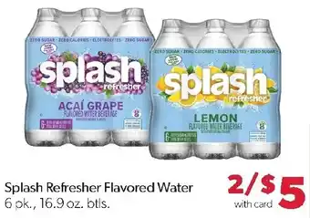 Family Fresh Market Splash Refresher Flavored Water offer