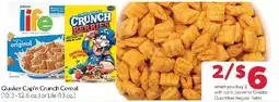 Family Fresh Market Quaker Cap'n Crunch Cereal or Life offer