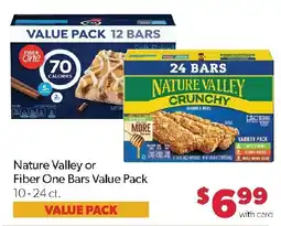 Family Fresh Market Nature Valley or Fiber One Bars Value Pack offer