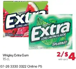 Family Fresh Market Wrigley Extra Gum offer