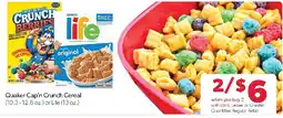 Family Fresh Market Quaker Cap'n Crunch Cereal offer