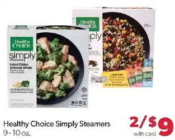 Family Fresh Market Healthy Choice Simply Steamers offer