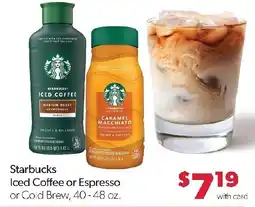Family Fresh Market Starbucks Iced Coffee or Espresso or Cold Brew offer