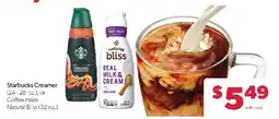 Family Fresh Market Starbucks Creamer or Coffee mate Natural Bliss offer