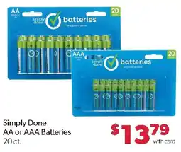 Family Fresh Market Simply Done AA or AAA Batteries offer