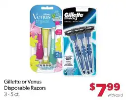Family Fresh Market Gillette or Venus Disposable Razors offer