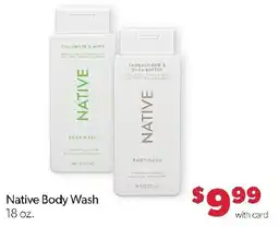 Family Fresh Market Native Body Wash offer