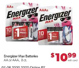 Family Fresh Market Energizer Max Batteries offer