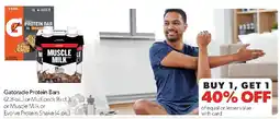 Family Fresh Market Gatorade Protein Bars or Muscle Milk or Evolve Protein Shake offer