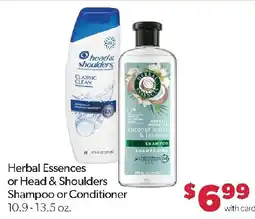 Family Fresh Market Herbal Essences or Head & Shoulders Shampoo or Conditioner offer
