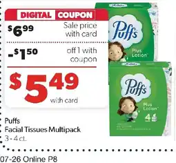 Family Fresh Market Puffs Facial Tissues Multipack offer