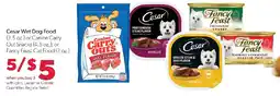 Family Fresh Market Cesar Wet Dog Food or Canine Carry Out Snacks or Fancy Feast Cat Food offer