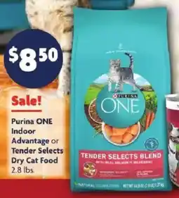 Family Dollar Purina ONE Indoor Advantage or Tender Selects Dry Cat Food offer
