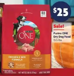 Family Dollar Purina ONE Dry Dog Food offer