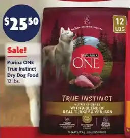 Family Dollar Purina ONE True Instinct Dry Dog Food 12 lbs. offer