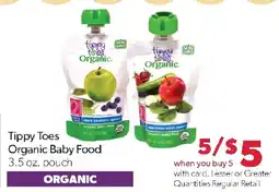 Family Fresh Market Tippy Toes Organic Baby Food offer