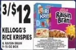Associated Kellogg's Rice Krispies & Raisin Bran offer