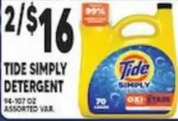 Associated Tide Simply Detergent offer