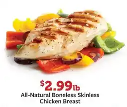 Fareway All-Natural Boneless Skinless Chicken Breast offer