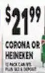 Associated Corona or Heineken offer