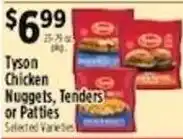 Pioneer Supermarkets Tyson Chicken Nuggets, Tenders or Patties offer