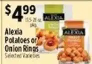 Pioneer Supermarkets Alexia Potatoes or Onion Rings offer