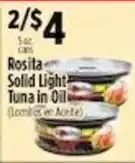 Pioneer Supermarkets Rosita solid light tuna in oil offer