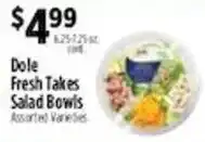 Pioneer Supermarkets Dole fresh takes salad bowls offer