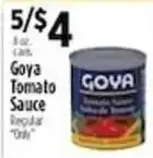 Pioneer Supermarkets Goya tomato sauce offer