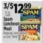 Pioneer Supermarkets Spam Luncheon Meat offer