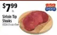 Pioneer Supermarkets Usda Choice Sirloin Tip Steaks offer