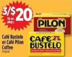 Pioneer Supermarkets Cafe Bustelo or Cafe Pilon Coffee offer