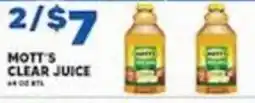 Associated Mott's clear juice offer