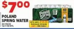 Associated Poland spring water offer
