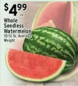 Met Foodmarkets Whole Seedless Watermelon offer