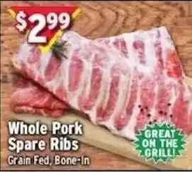 Met Foodmarkets Whole Pork Spare Ribs offer