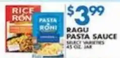 Associated Ragu pasta sauce offer