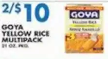 Associated Goya yellow rice multipack offer