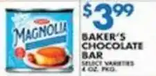 Associated Magnolia baker's chocolate bar offer