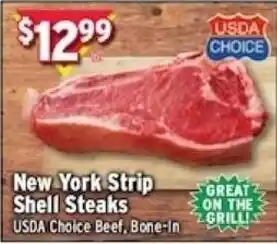 Met Foodmarkets New York Strip Shell Steaks offer
