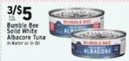 Met Foodmarkets Bumble Bee Solid White Albacore Tuna offer