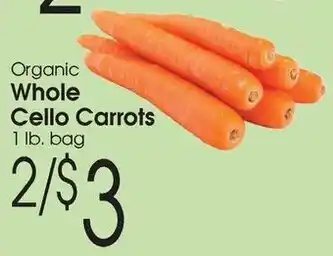 Family Fare Organic Whole Cello Carrots offer